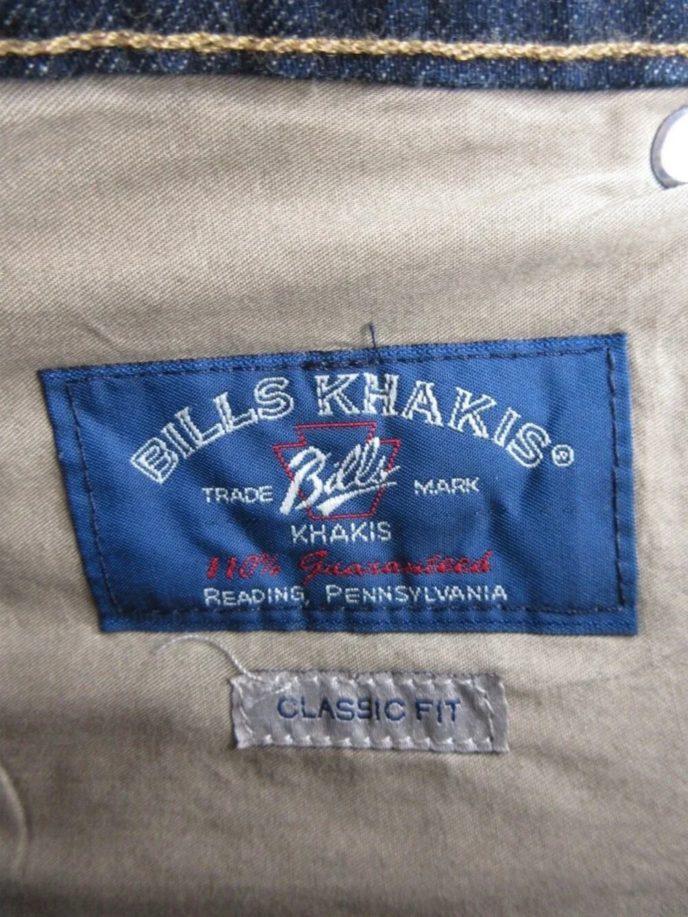 Bills Khakis Jeans 44X32 Straight Classic Fit Denim Rinse Heritage NEW